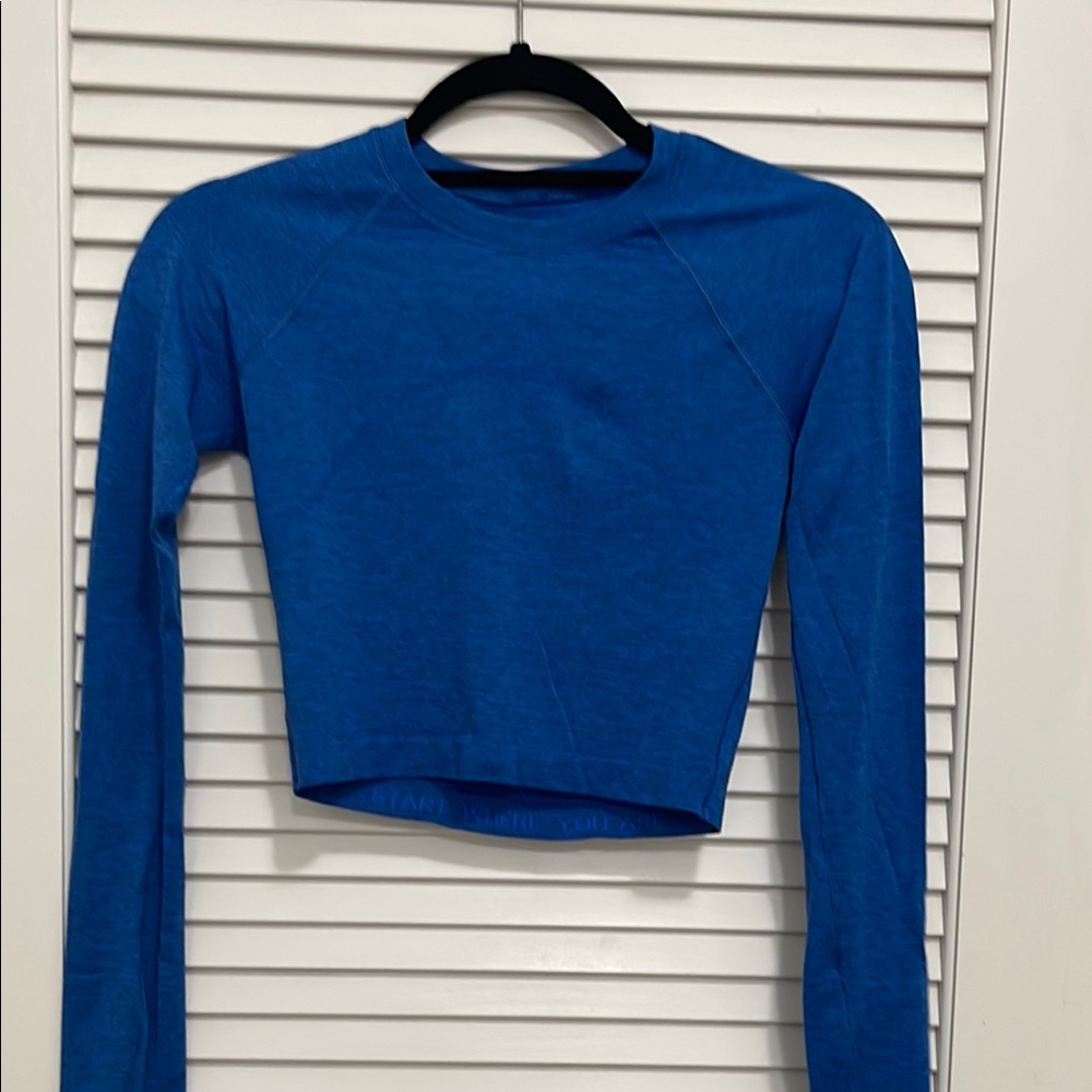 Blue Long Sleeve Women's Top